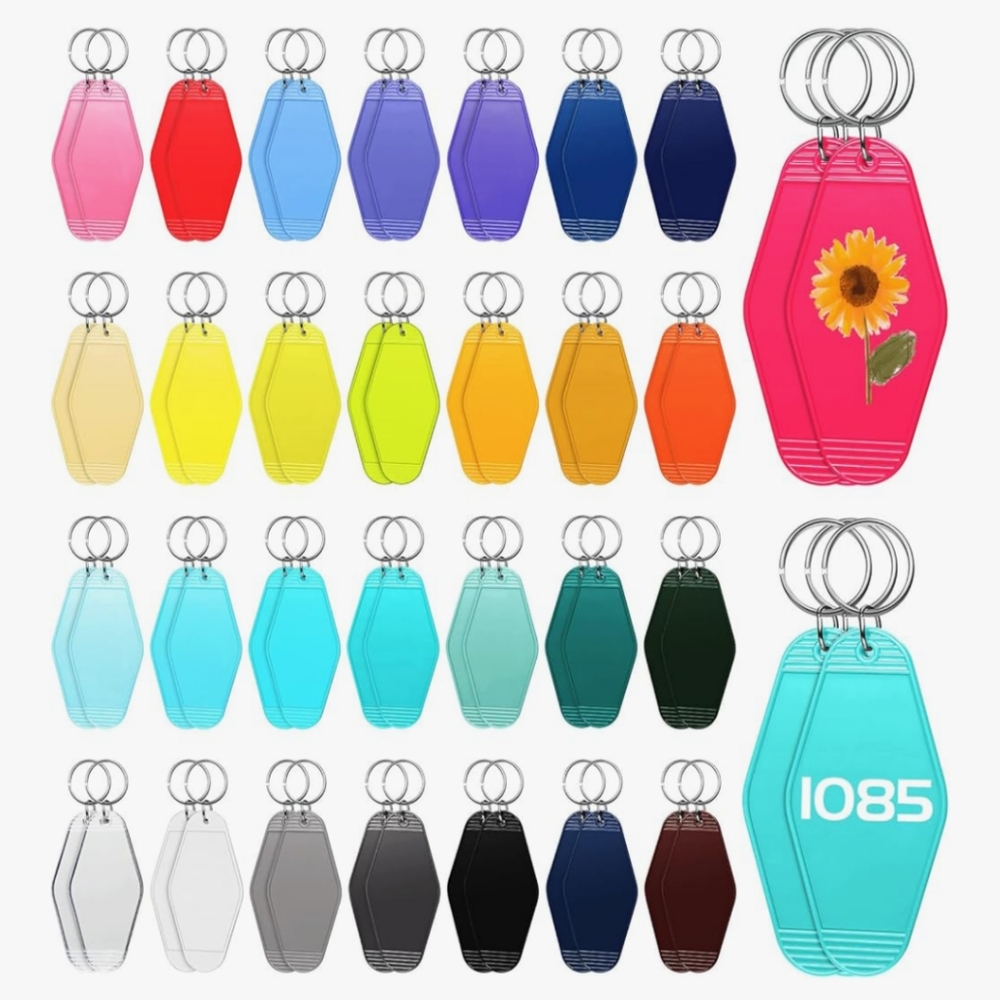 Sublimation Hotel Keychain Set 60ct